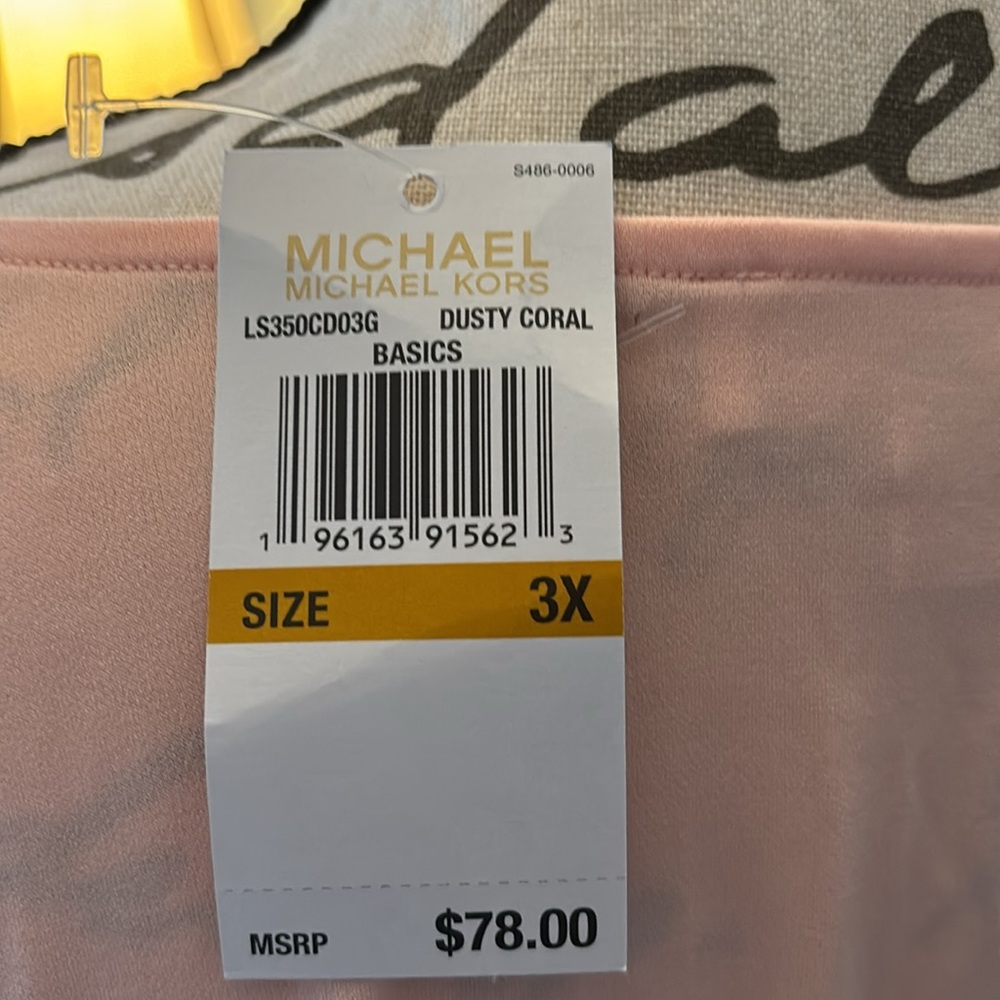 Michael Kors Dusty Coral Shirt - Picture 5 of 5